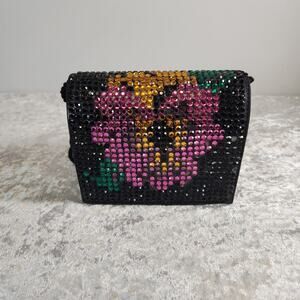 Gail Kelly Multicolor Beaded Womens Crossbody Handbag